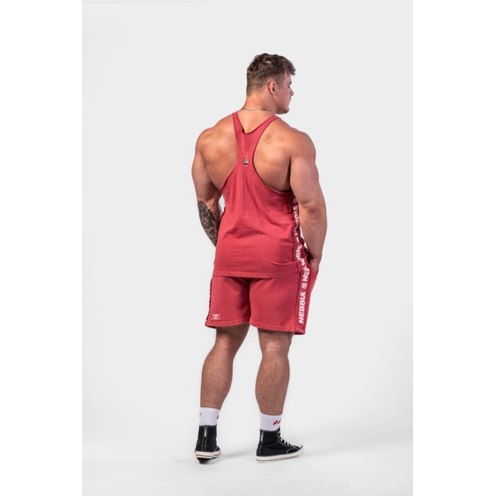 Майка Nebbia Washed Muscle Back Stringer GOLDEN AGE Red 791