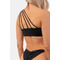 ТОП Nebbia ONE SHOULDER BANDEAU BIKINI TOP BLACK 448