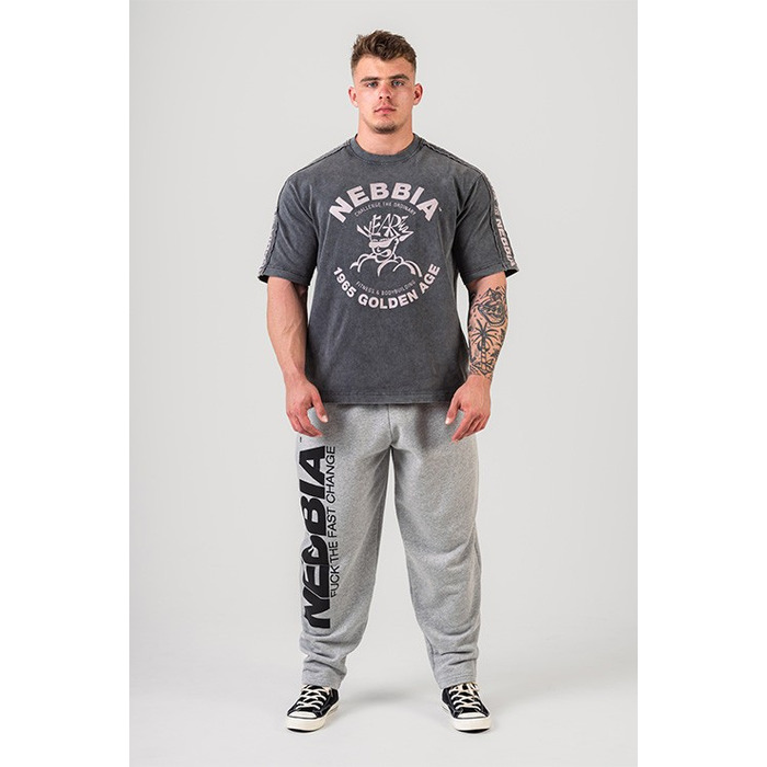 Штани Nebbia Iconic Sweatpants BEAST MODE-ON Light Grey 198