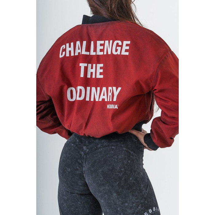 Бомбер Nebbia Washed Bomber Jacket with Contrast Lining LEGEND Black 784