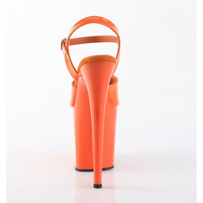 Босоніжки Flamingo-809 на підборах 8 дюймів, босоніжки з ремінцем на щиколотці 4 дюйми, помаранчеві