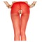 Колготи із інтимним вирізом Musiclegs червоні, One Size (S-L 34 -40)