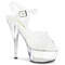 Босоніжки Pleaser Kiss-208VL *6 дюймів на підборах, 1 3/4 дюйма, повністю веганські, з ремінцем на щиколотці, прозорі