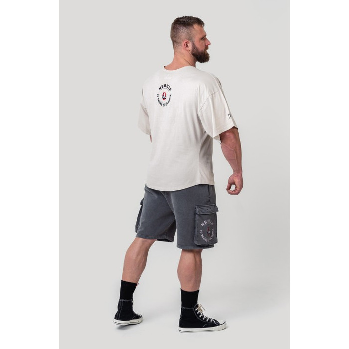 Футболка Nebbia Washed Rag Top GOLDEN AGE Light Grey 788