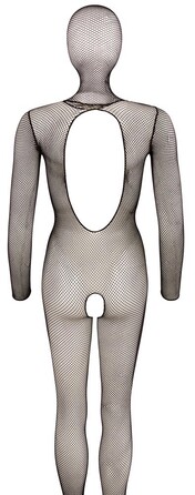 Комбінезон-маска з відкритим доступом NO:XQSE Catsuit Maske чорний, S-L