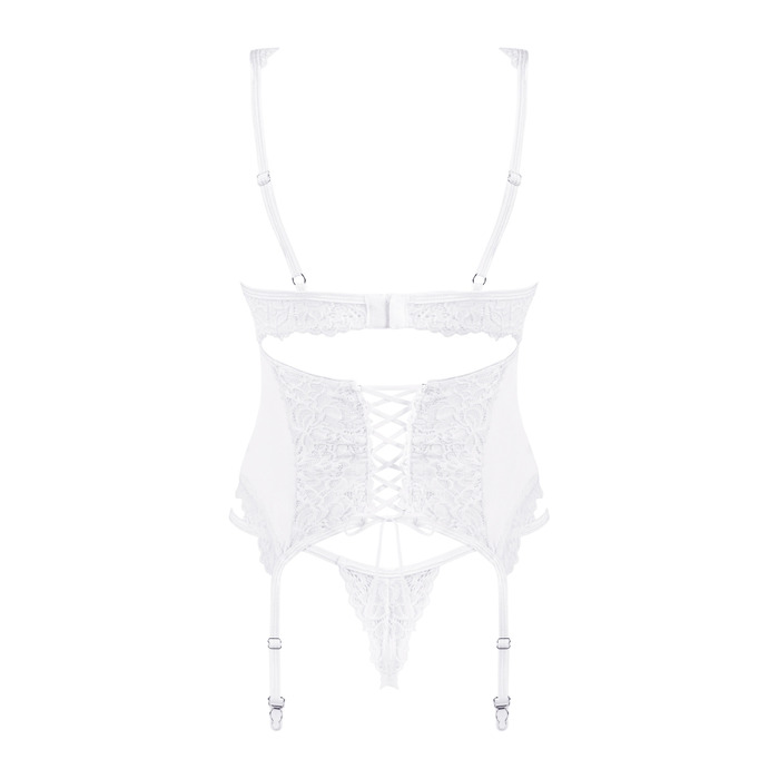 Комплект Obsessive Amor Blanco, білий, S/M