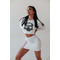 Спідниця з шортами Fitzona WHITE MINI SKIRT WITH LACE IN FRONT