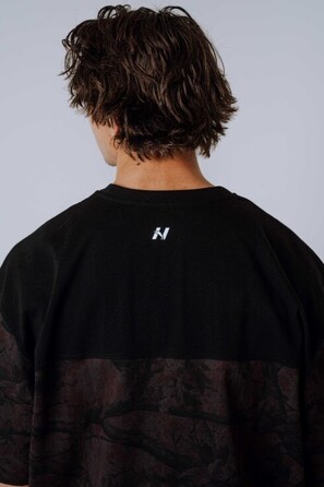 Футболка Nebbia Oversized Tee POWER Dark Brown Camo 898