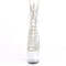 Чоботи Pleaser Adore-1016C-2 *7 дюймів на підборах, 2 3/4 дюйма з відкритим носком/підбором, на шнурівці, з RS, прозорі