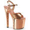Босоніжки Pleaser Enchant-709 *8 дюймів на підборах, 3 3/4 дюйма з ремінцем на щиколотці PF, рожеве золото
