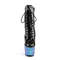 Чоботи Pleaser Adore-1020LG *7 дюймів на підборах, 2 3/4 дюйма до щиколотки, блискавка збоку, чорні/сині