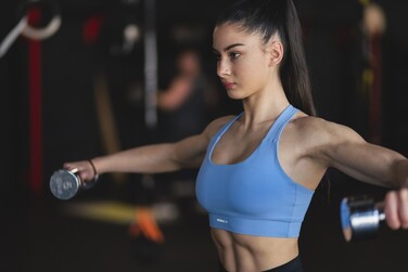 ТОП ACTIVE SPORTS BRA WITH MEDIUM IMPACT LIGHT BLUE 413