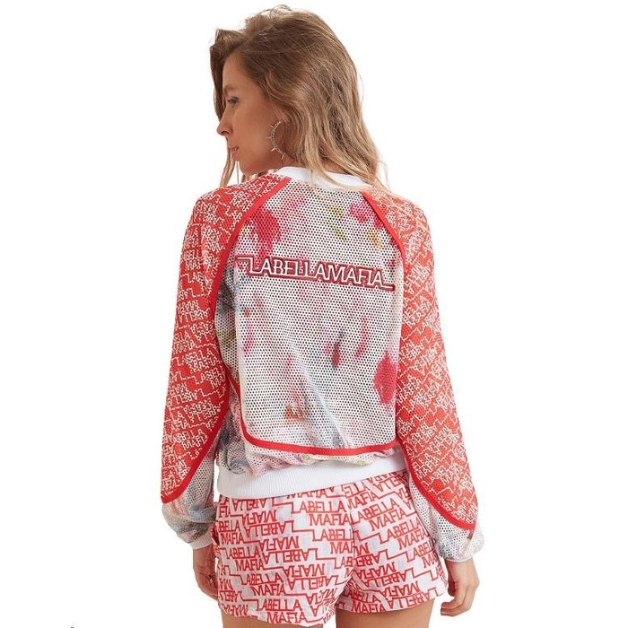 JACKET NEUTRAL FLOWERS ESTAMPADO