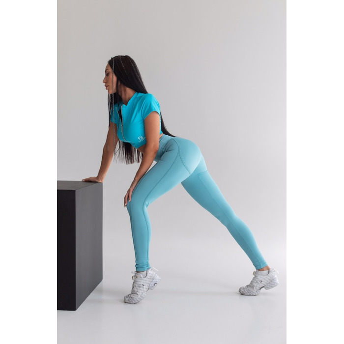 ЛЕГИНСЫ TOTAL SKY BLUE HONG KONG FITNESS LEGGIN 14630