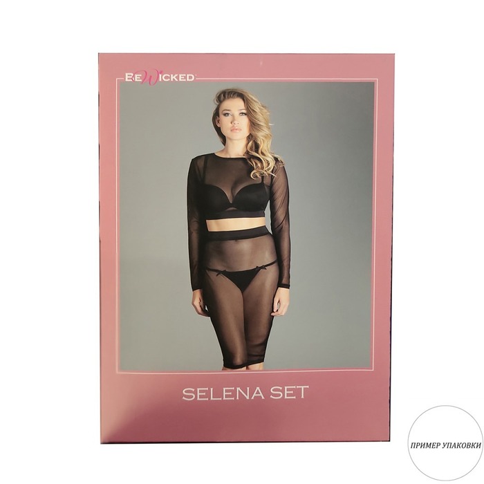 Бодистокинг с дизайном в виде лент Be Wicked черный, S/L