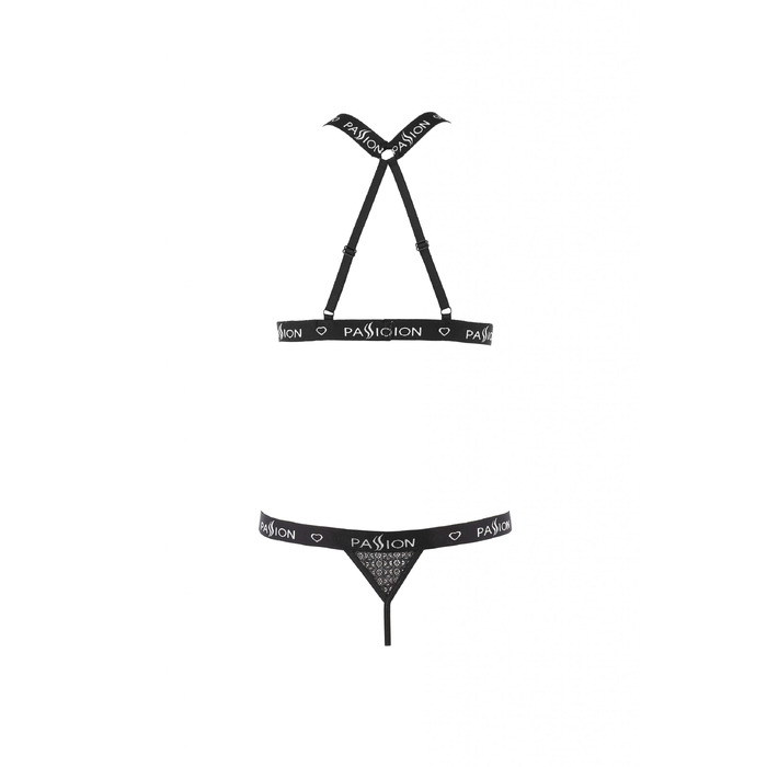 Комплект белья с открытым доступом MIRAJANE SET black S/M - Passion