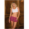 Спідниця школярки SCHOOLGIRL MINI SKIRT PINK, M