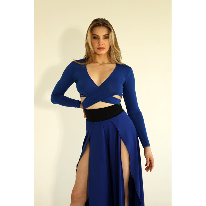FLY CULOTTES — Повітряні Кюлоти Для Pole Dance, Contemporary Та Сценічних Виступів - синій
