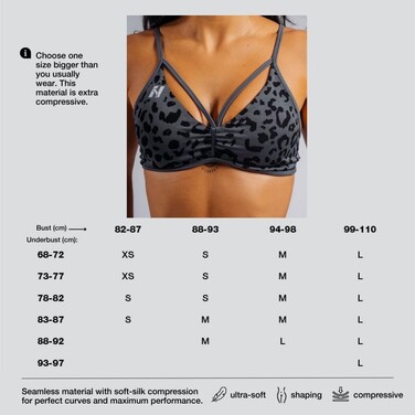 Топ Nebbia Medium Support Leopard Sports Bra PRIMAL Pink Leopard 854