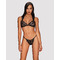 Комплект мереживної білизни Obsessive Elisetta set Black L / XL
