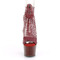 Босоніжки Pleaser Adore-765RM *7 дюймів на підборах, 2 3/4 дюйма з закритою спинкою, блискавка ззаду, бордові