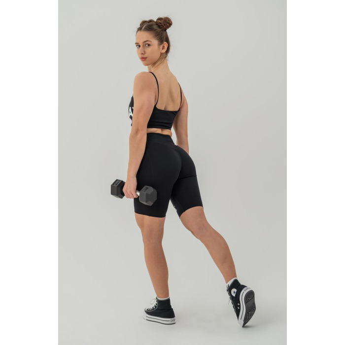 Велосипедки Nebbia High waisted leggings shorts 9'' SNATCHED Black 614