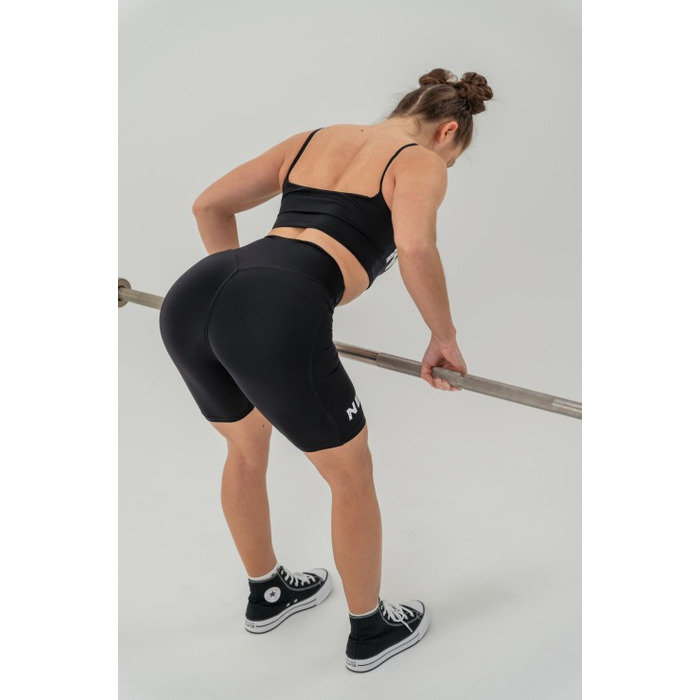 Велосипедки Nebbia High waisted leggings shorts 9'' SNATCHED Black 614