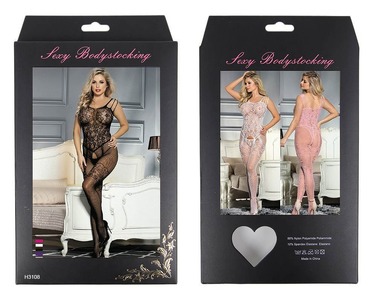 Комбінезон сітка Star Night з декоративними бретельками, чорний