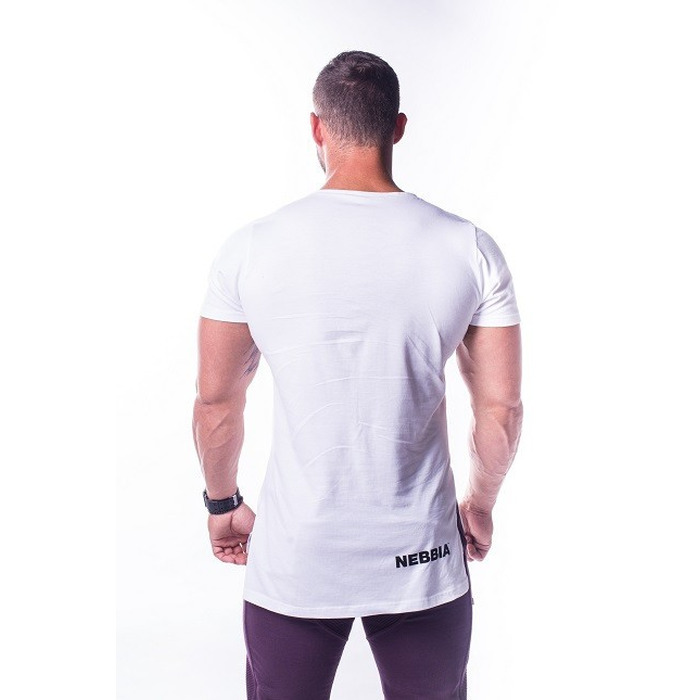 Спортивна футболка Nebbia ATHLETIC LOGO White 730