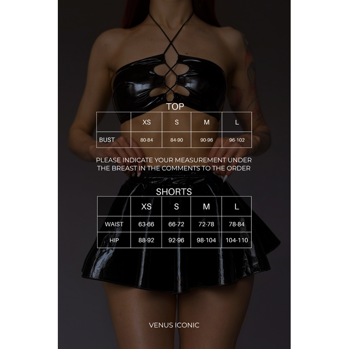 Комплект для танців Venus Iconic PEARL SETS синій, з зав'язками