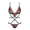 Боді Obsessive Megies teddy black S/M