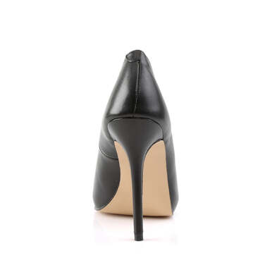 Туфлі на підборах Amuse-20 на 5 дюймів, туфлі на прихованій платформі 3/8 дюйма, чорні, з веганської шкіри