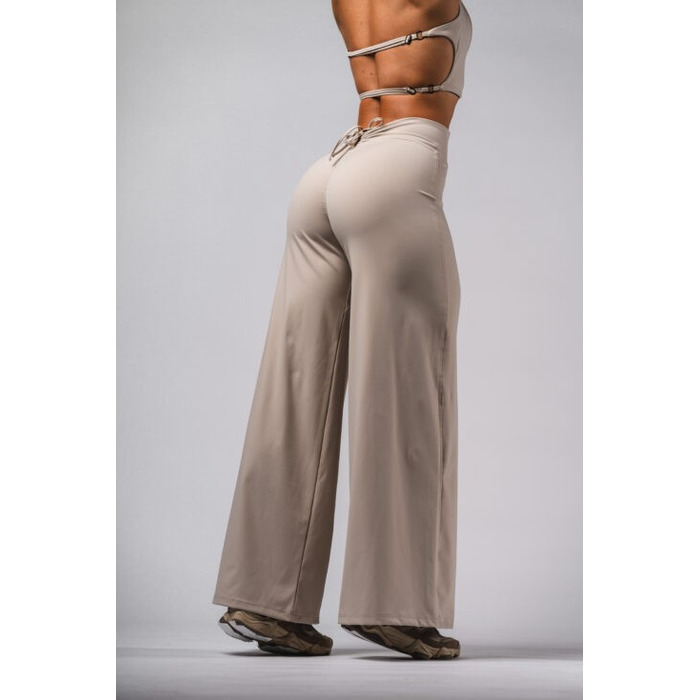 Штани Deni x NEBBIA High-waist Flared Pants Cream 312