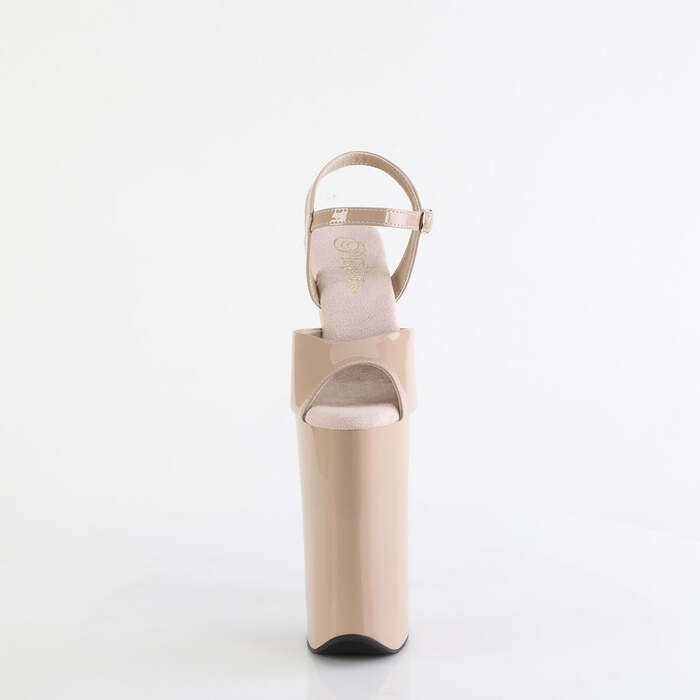 Босоножки Beyond-009, каблук 10 дюймов, ремешок на щиколотке 6 1/4 дюйма, бежевый