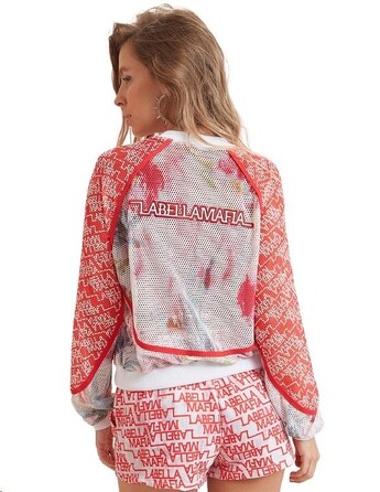 JACKET NEUTRAL FLOWERS ESTAMPADO