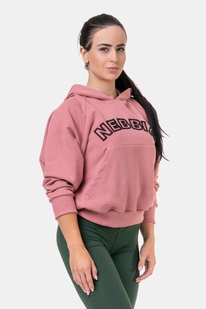 Худі Nebbia Iconic HERO Sweatshirt with a hoodie Old Rose 581 Roze