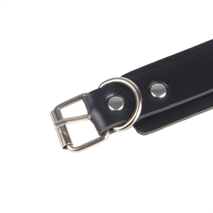 Гартери з наручниками Star Night Sexy Bondage з екошкіри, чорні, One Size