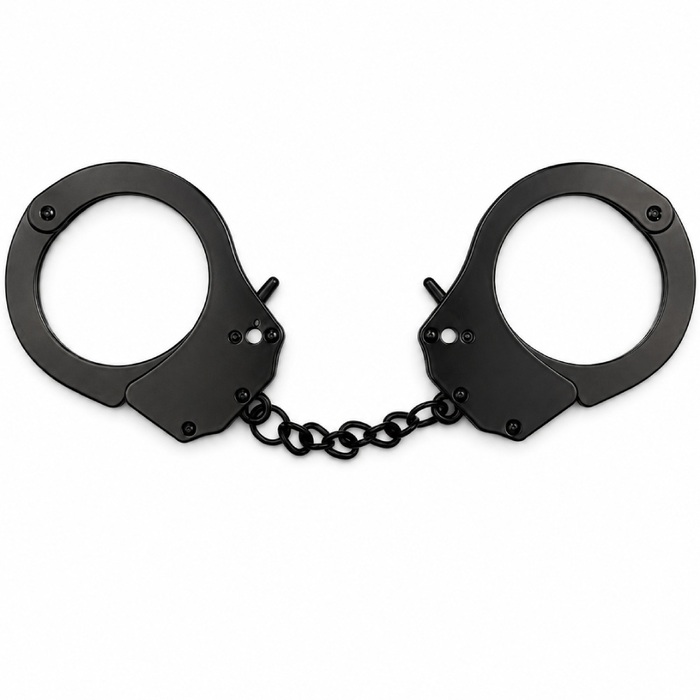 Металеві наручники DS Fetish на ланцюжку для БДСМ та рольових ігор