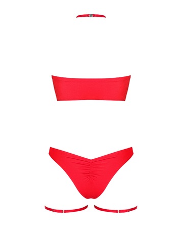 Новорічний костюм Obsessive Kissmas set червоний, S/M