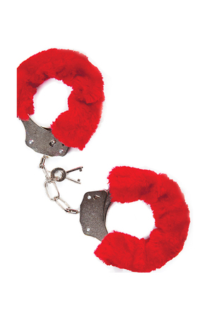 Наручники з хутром MAI No.38 METAL FURRY HANDCUFFS RED