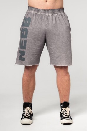 Шорты Nebbia Washed-off Gym Sweatshorts NO BS Light Grey 367