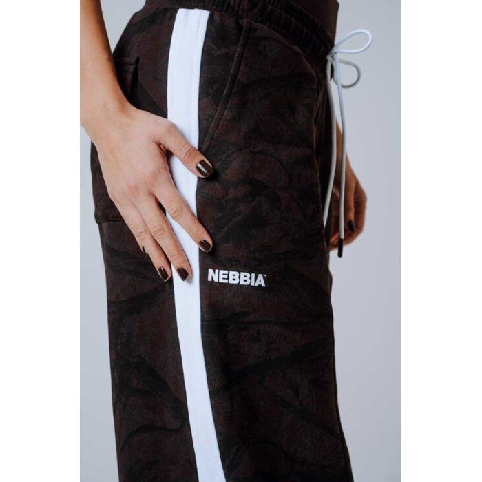 Штани Nebbia Oversized Sweatpants POWER Dark Brown Camo 896