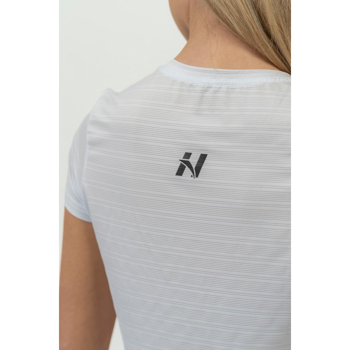 Футболка FIT Activewear T-shirt 'Airy” with Reflective Logo White 438