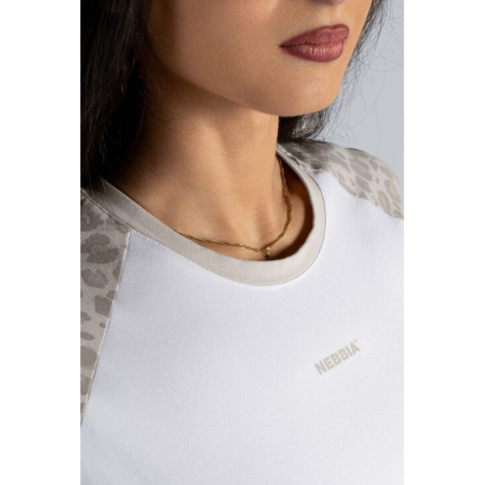 Топ Nebbia Crop Top Leopard '97 PRIMAL Cream Leopard 861