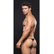Мужские трусы стринги в мелкую сеточку Envy, черные, M/L