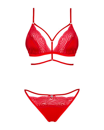 Сексуальный комплект Obsessive Diyosa set 2-pcs red XS/S