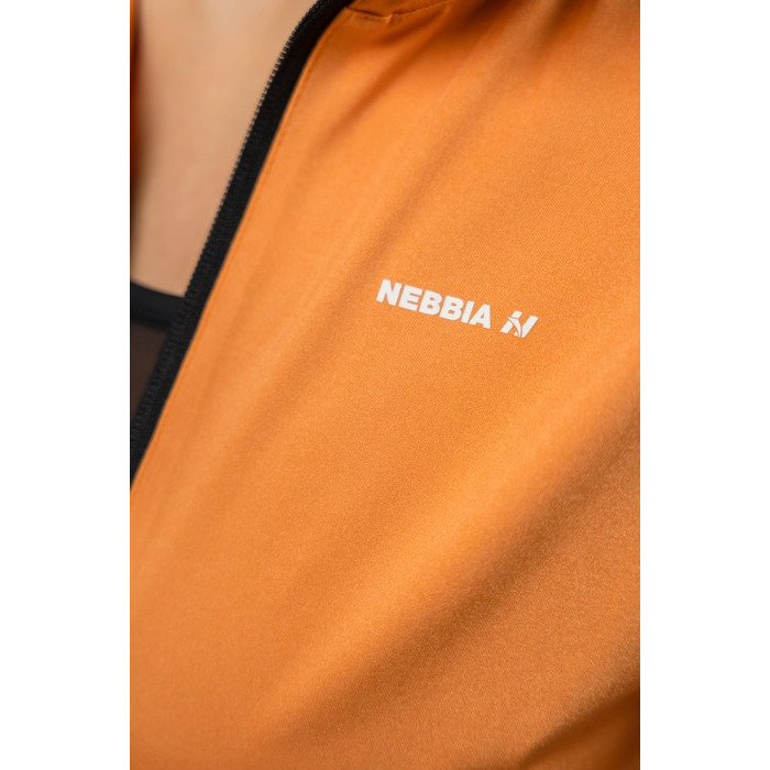 Кофта Nebbia Shiny Zip Up Workout Jacket SLEEK Orange 481
