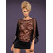Сукня сітка Obsessive Punker dress, стрінги в комплекті, чорний, S\M
