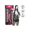 Боді-сітка в стразах із капюшоном CalExotic Hooded Deep V Bodysuit, чорний