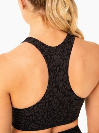 Топ Rotation Sports Bra - Black Leopard